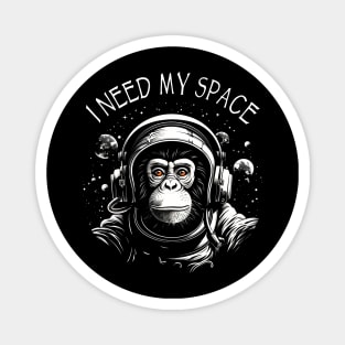 Space Monkey Ape Chimp Astronaut Magnet